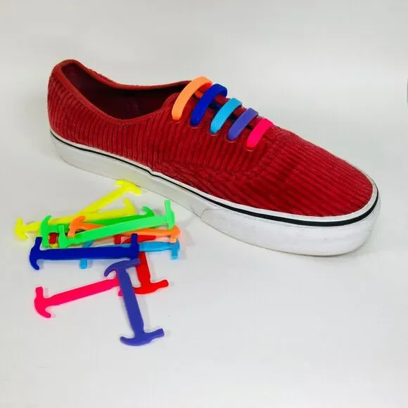 Vans Authentic Corduroy Rumba Red Skate Shoes, Size 7 US, Mens, Good Condition - Picture 10 of 13